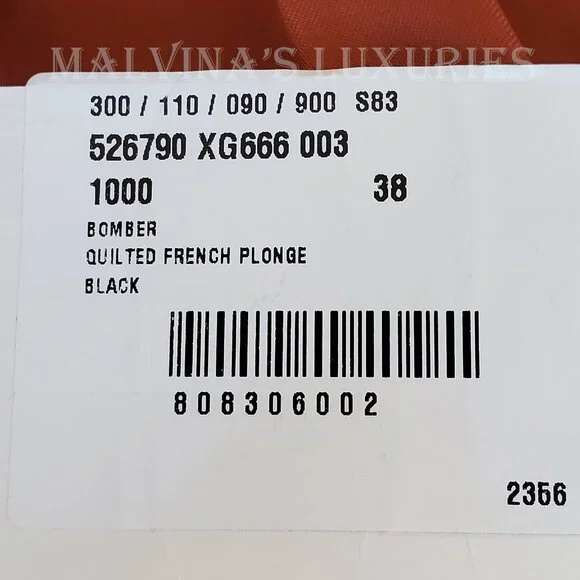 GUCCI JACKET QUILTED BLACK LEATHER BOMBER TIGER CHARM PULL sz IT 38 US 2 - Picture 12 of 15